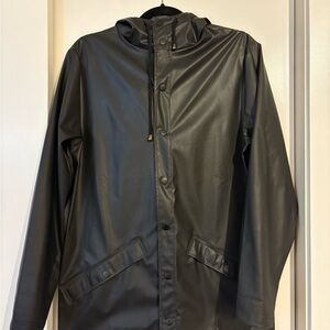 Rains Black Rain Jacket